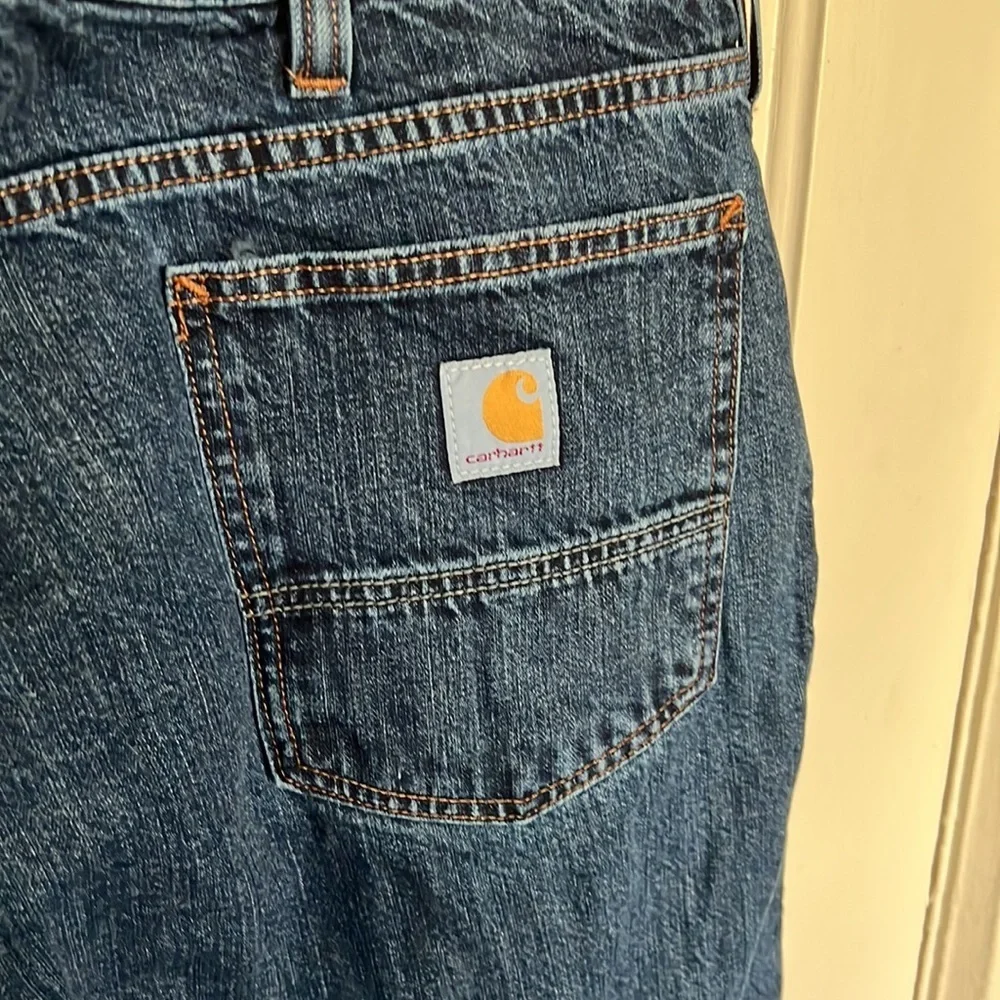 Carhartt Relaxed Fit Flannel-lined 5 Pocket Jeans